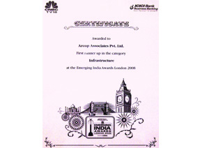Emerging India Awards London, Infrastructure Category, 08'